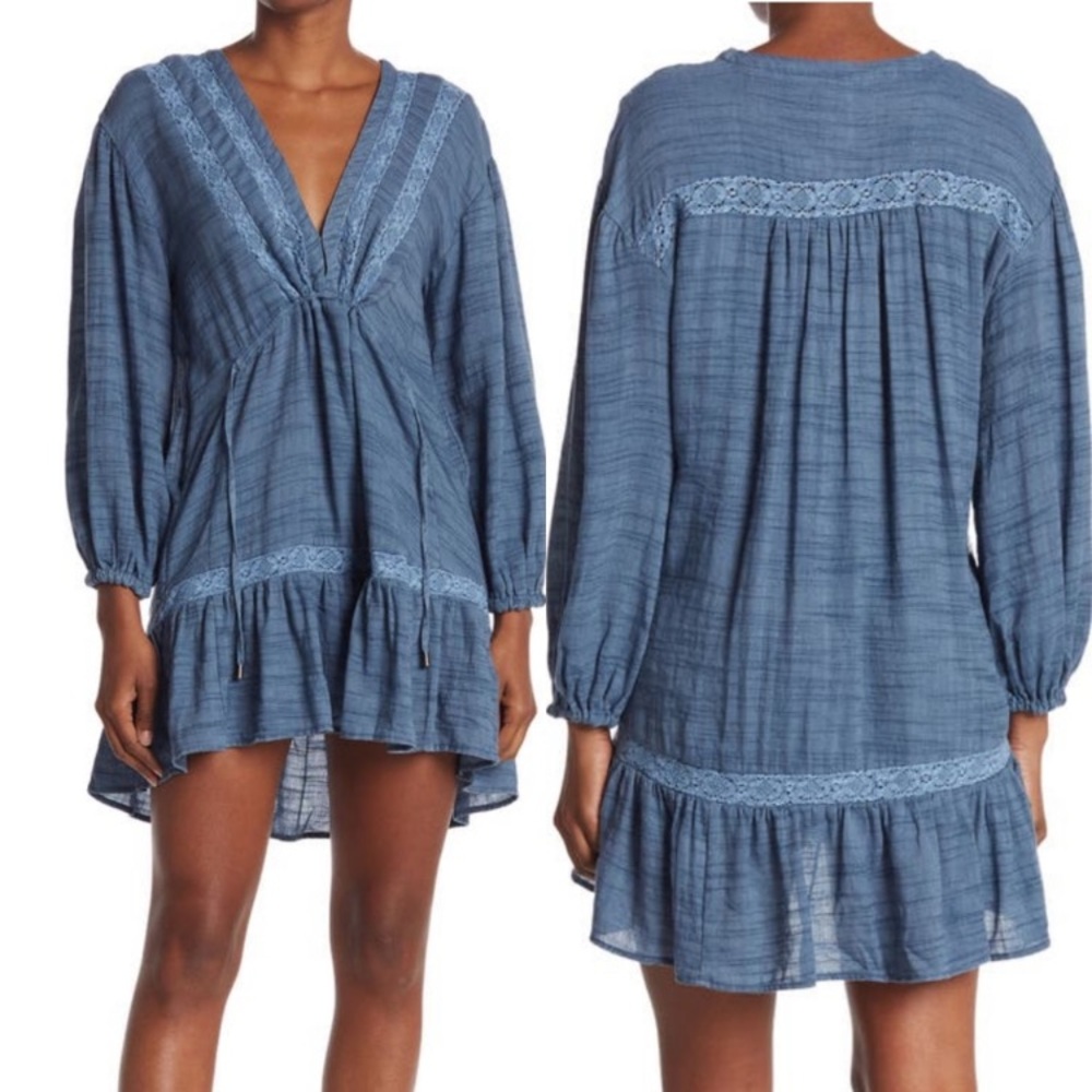 Free People Rugged Beautiful Swing Dress size Medium D129